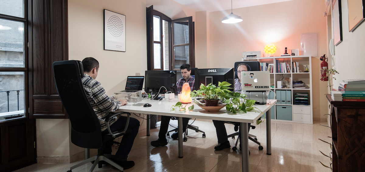 Espacio de trabajo del equipo de Delirium Coder